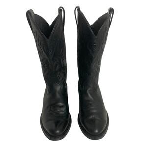 Ariat Heritage 34770 Men’s Black Leather Western Cowboy Boots Size 9 1/2 D